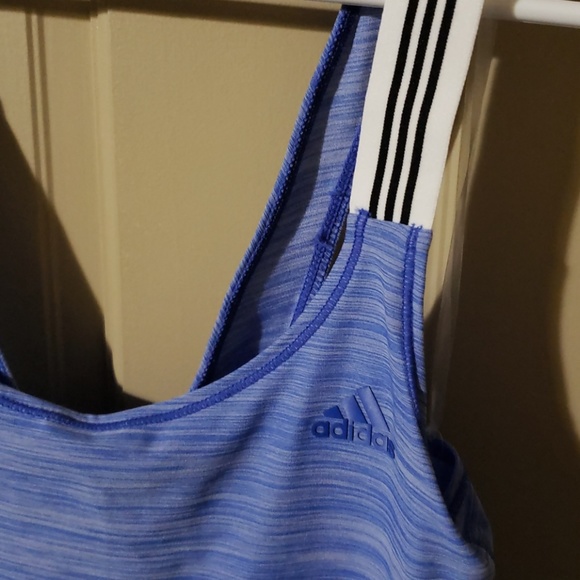 Blue Adidas Cross back Workout Tanktop - Picture 4 of 6